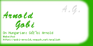 arnold gobi business card